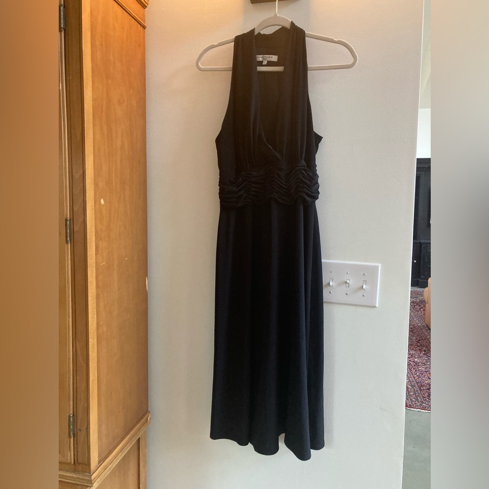 Evan Picone nwot never worn black formal or cocktail dress. So flattering.